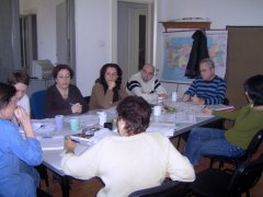 Projenin ilk çalışma toplantılarından biri, hYd ofisi, 21 Şubat 2006.